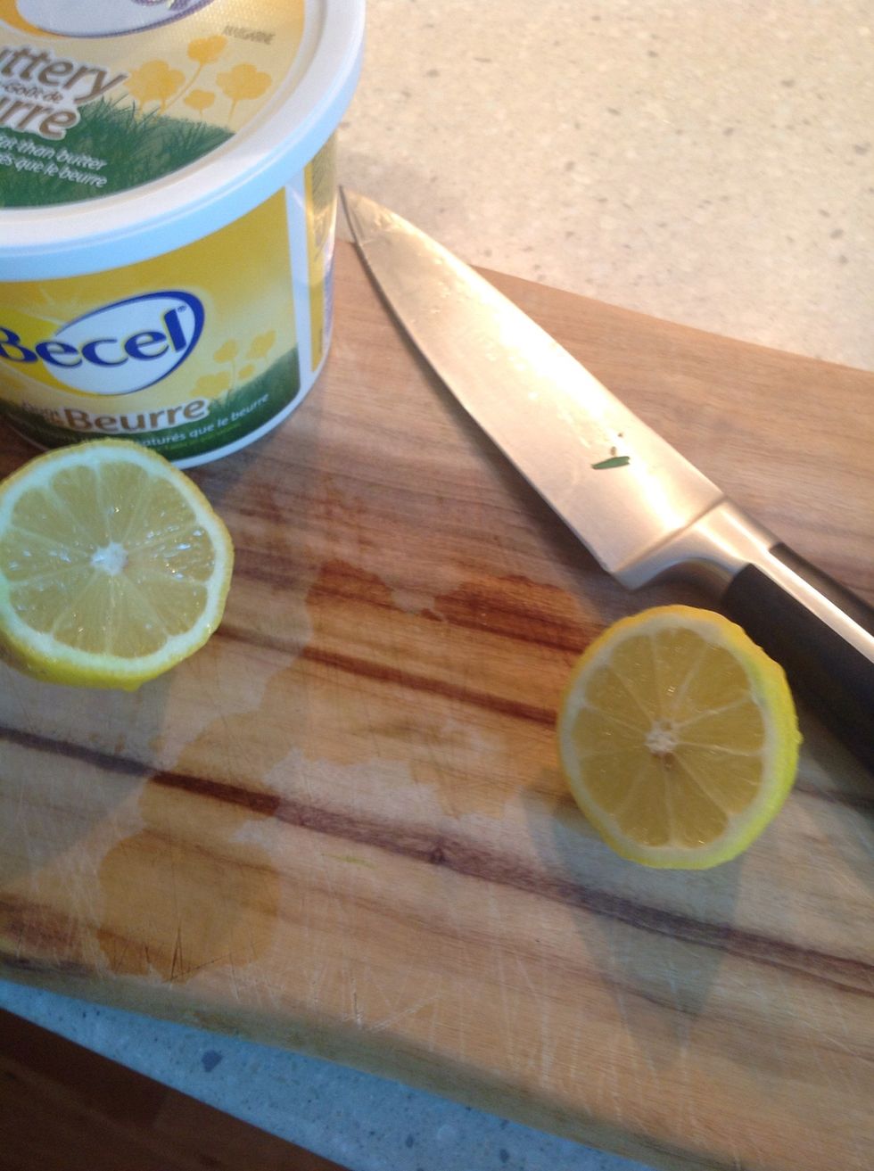 Add juice of 1 lemon. And Hellmann's mayo just to moisten and bind the meat.