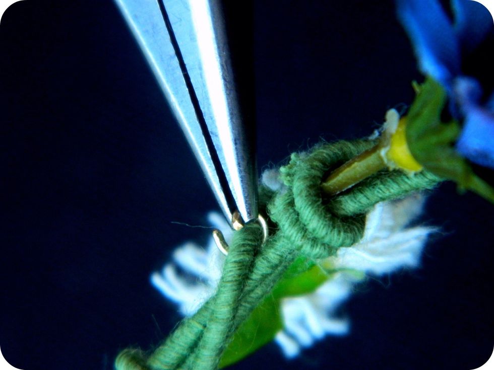 Add jump rings where you want to attach your chain.