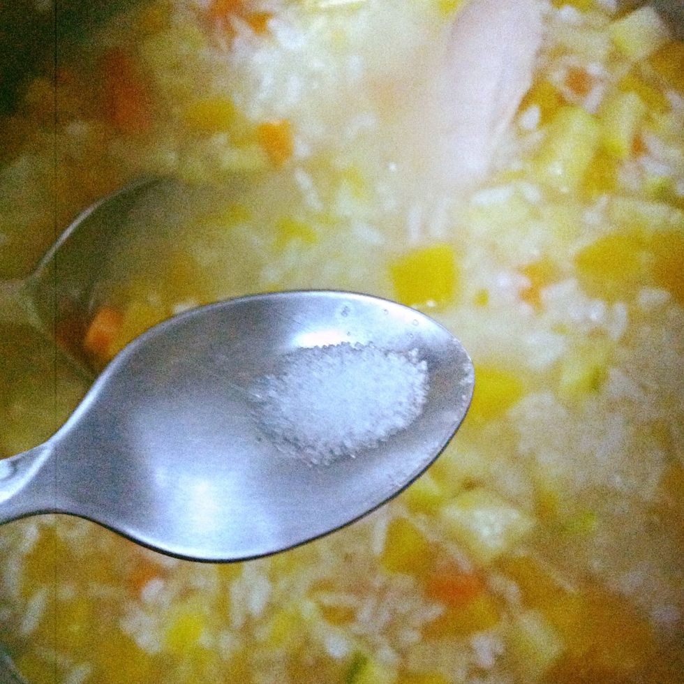 Add just a little salt.