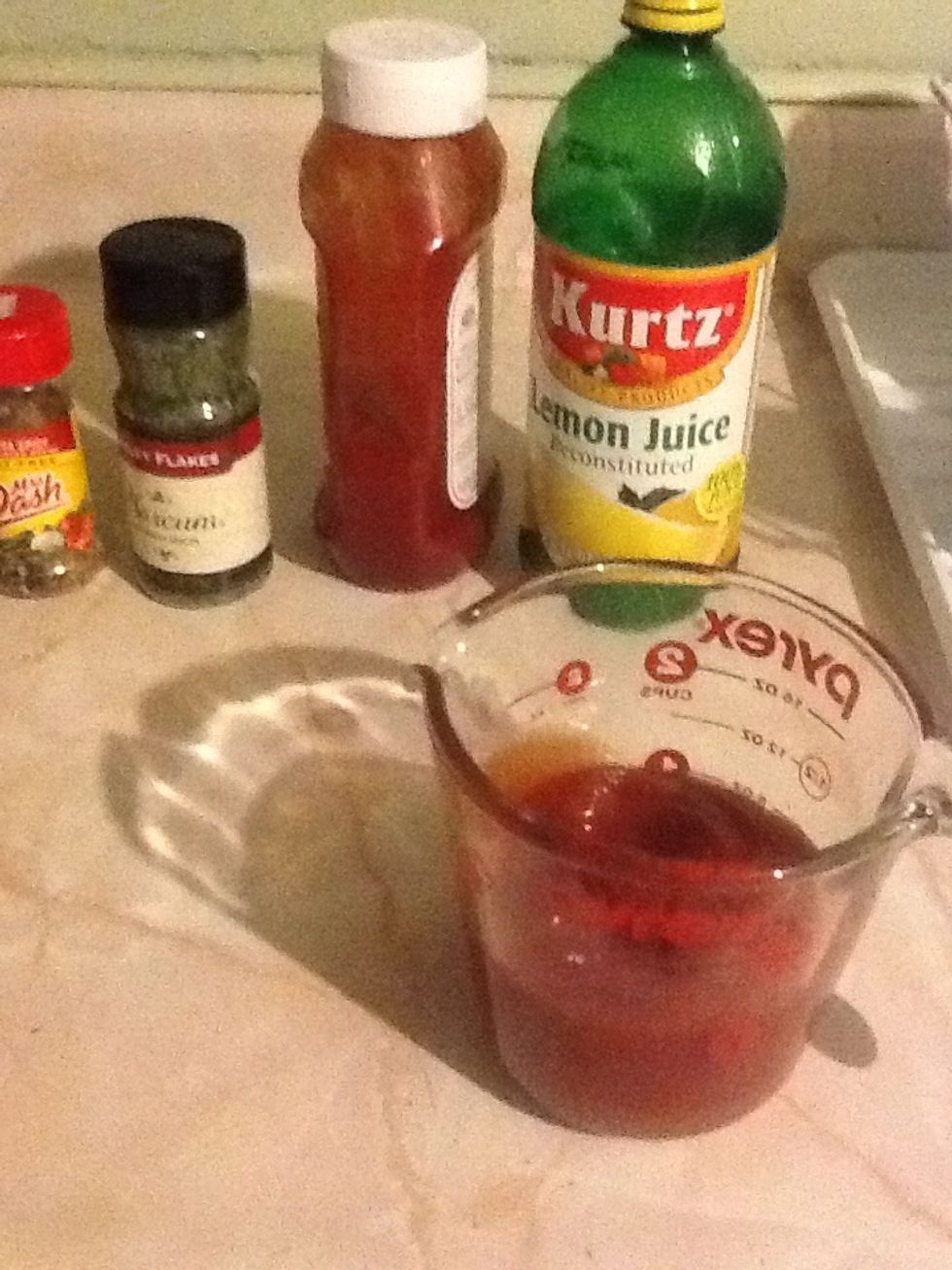 Add ketchup stir