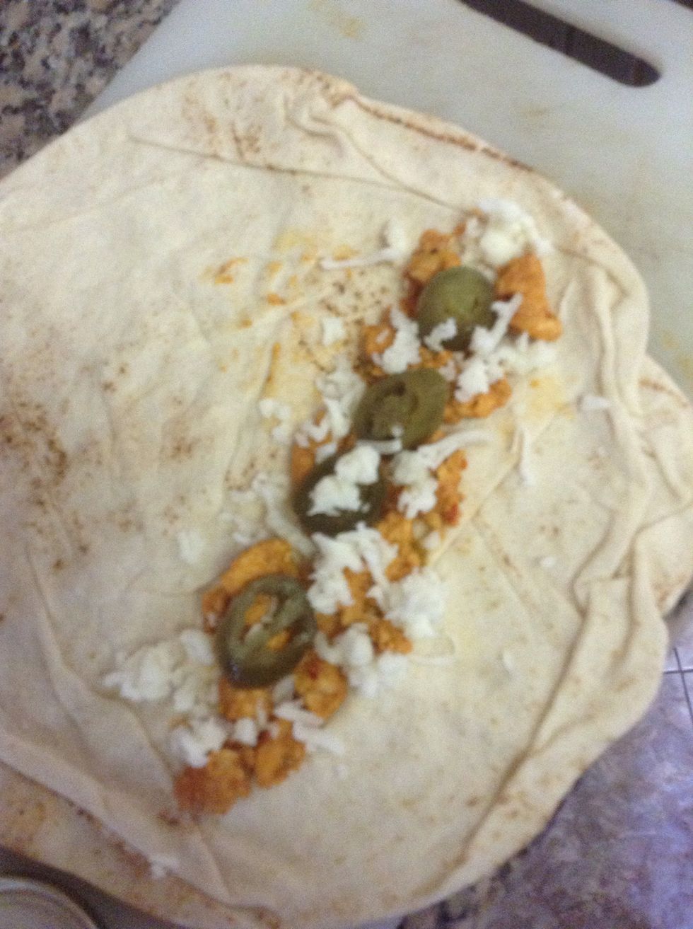 Add layer of cheese on it