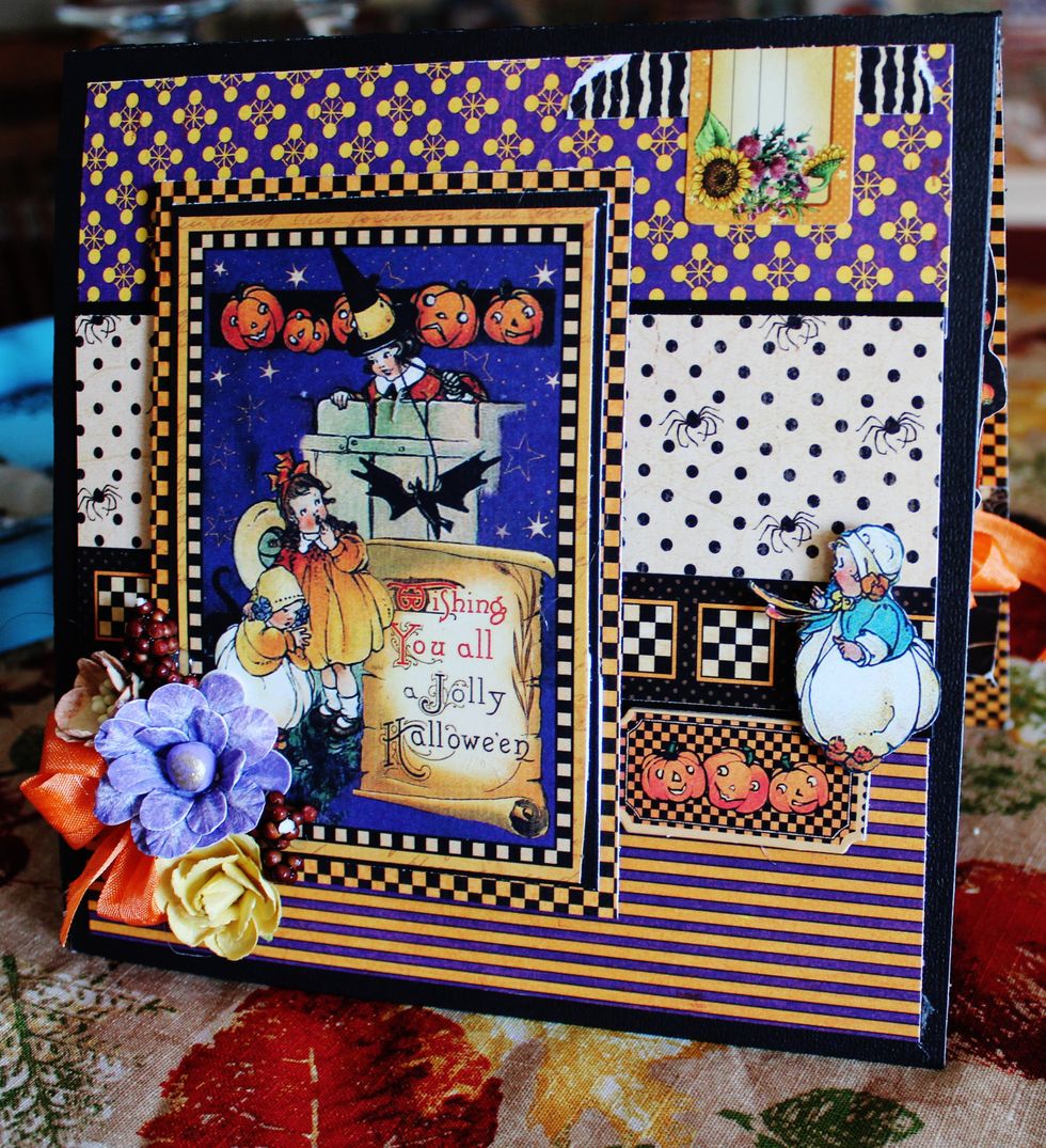 Add layers to top of card front.