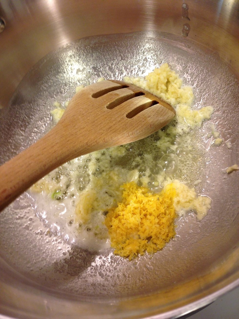 Add lemon zest