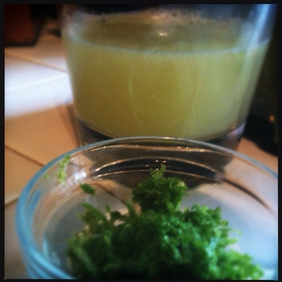 Add lime juice and zest just before serving and stir until web combined.