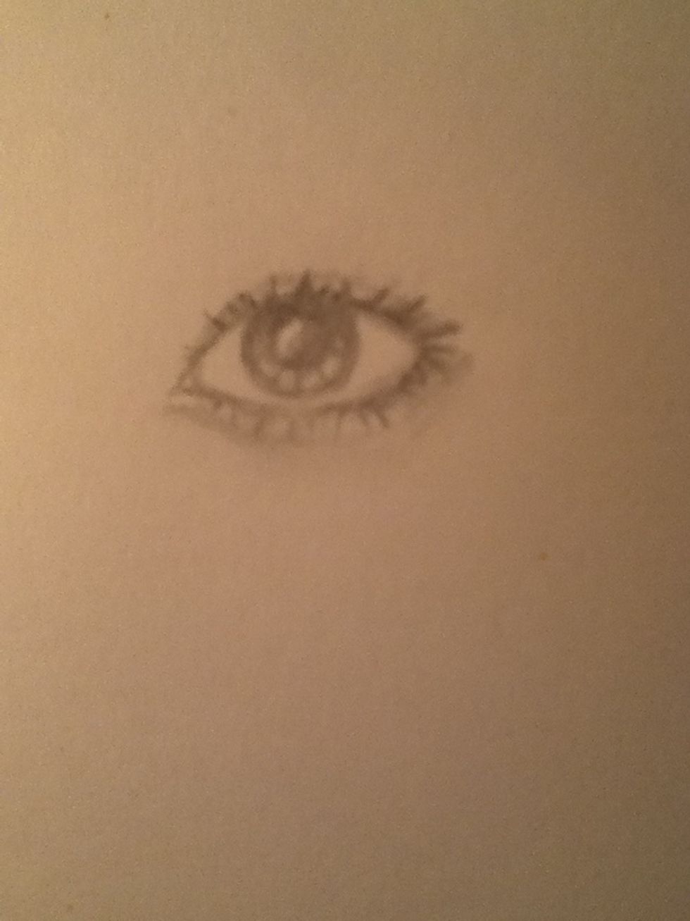 Add lines in the inner eye. Shade under the eye for a more realistic effect