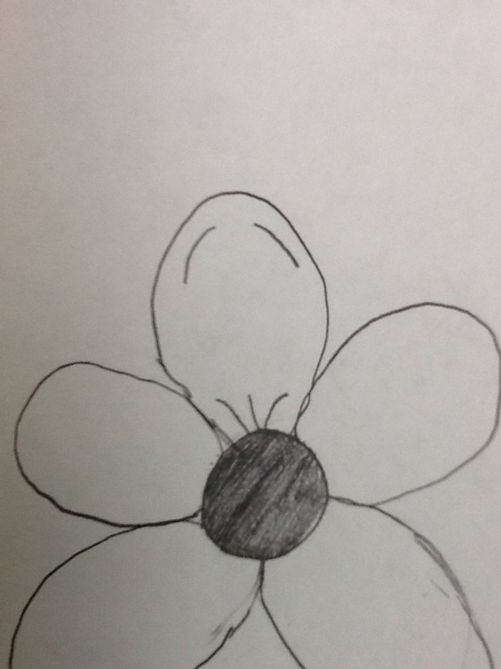 Add lines like these inside the petals.