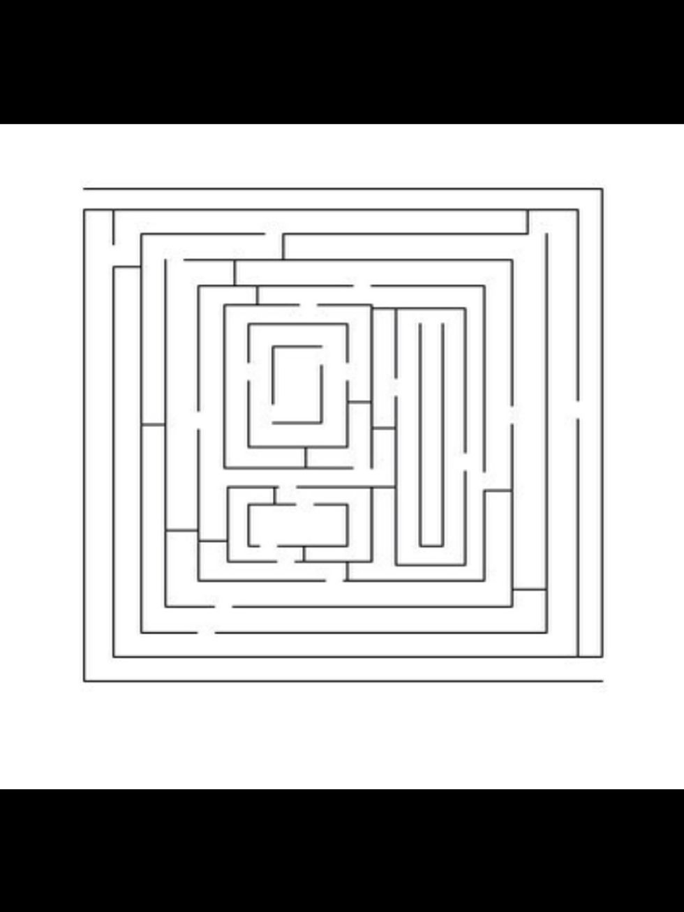 Add lines to block other paths and erase more holes if needed. Make sure when you are done to erase the desired solution of the maze.