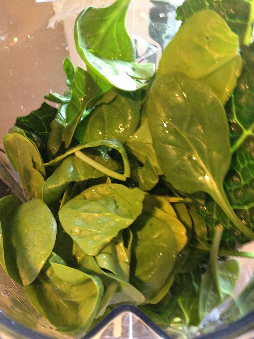 Add lots of baby spinach.