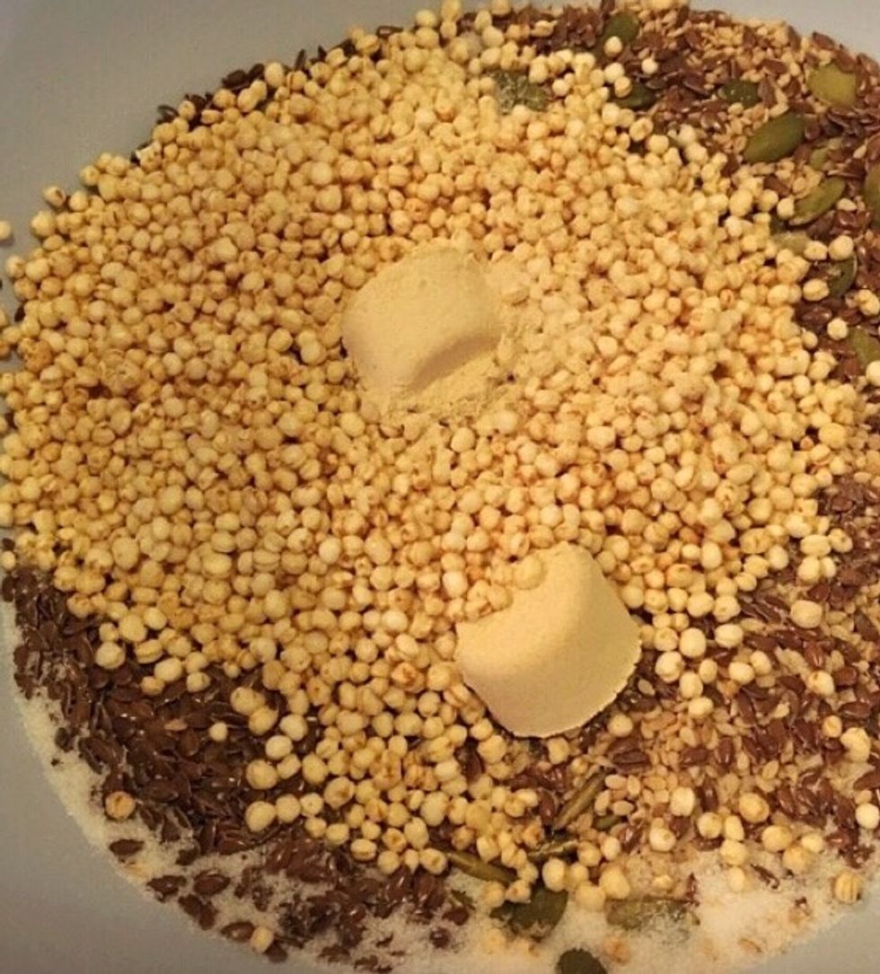 Add maca powder and salt.