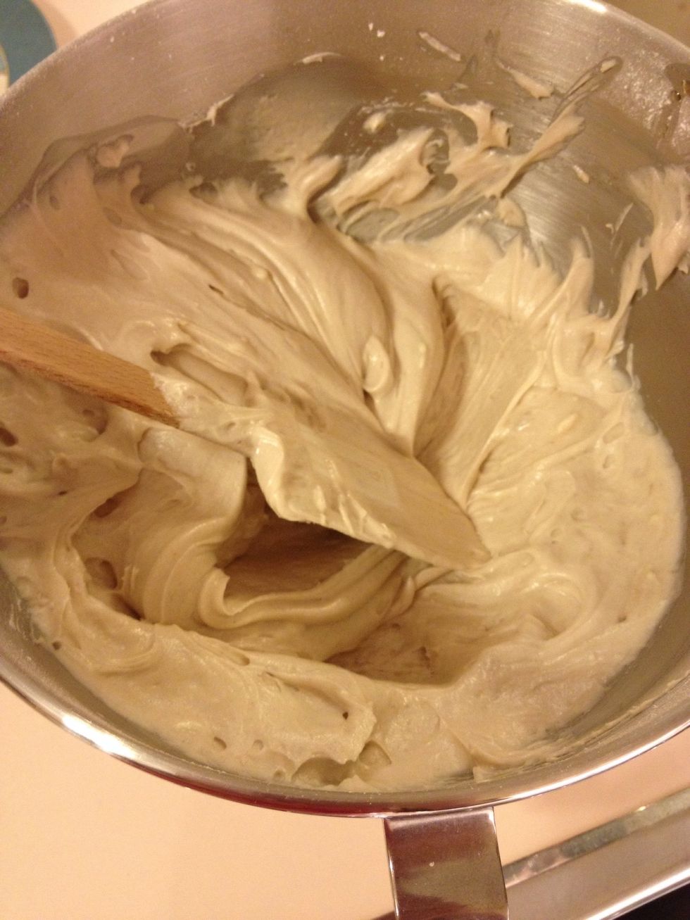 Add maple syrup and cinnamon, then mix.