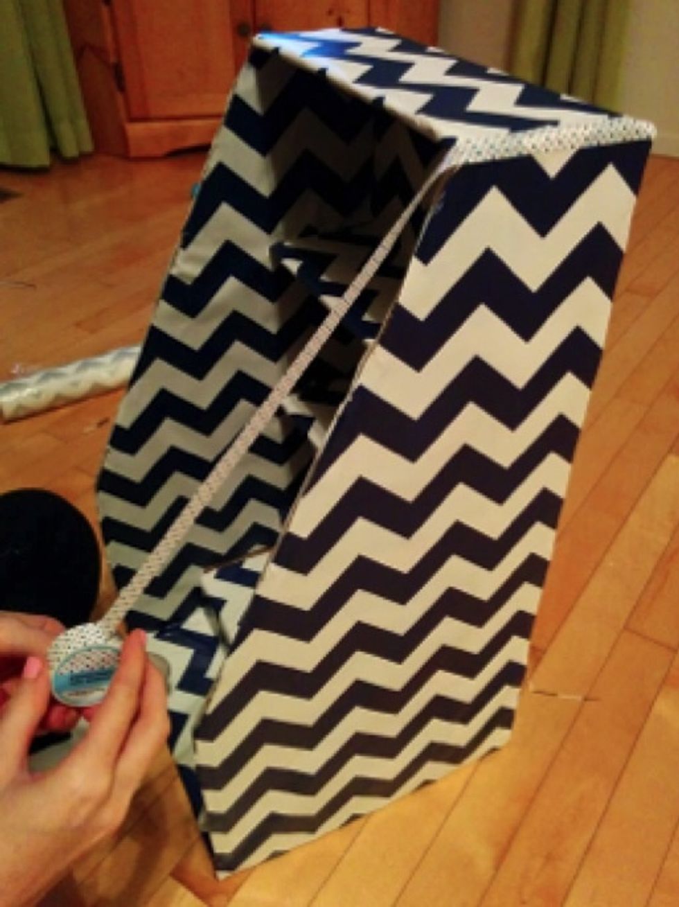 Add masking tape where the unit isn't covered.