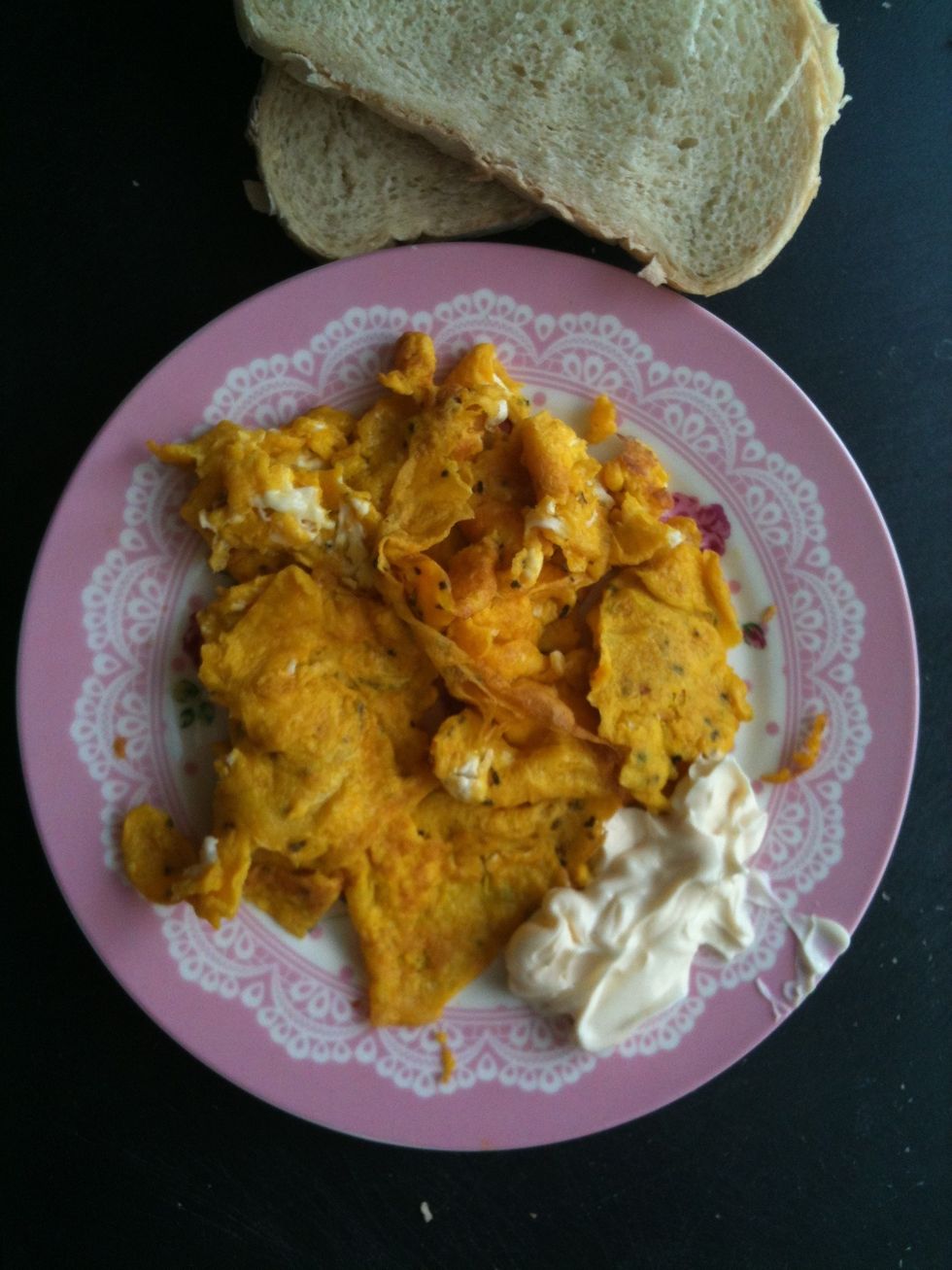 Add mayo, or whatever you like, bread too