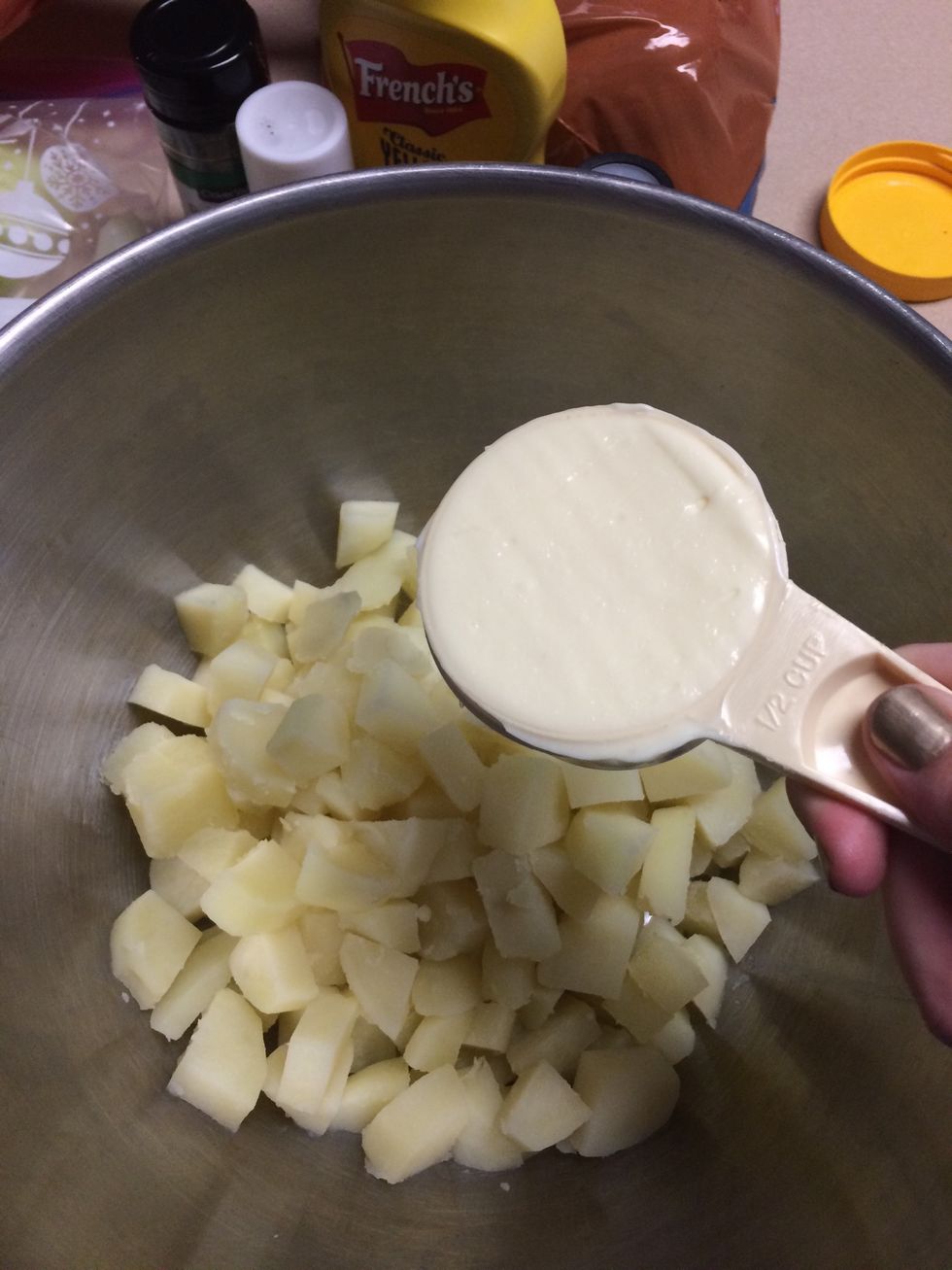 Add mayonnaise