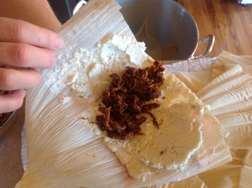 Add meat. Not too much!