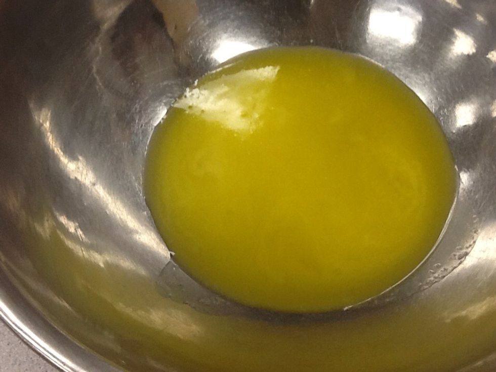 Add melted Butter in large bowl.