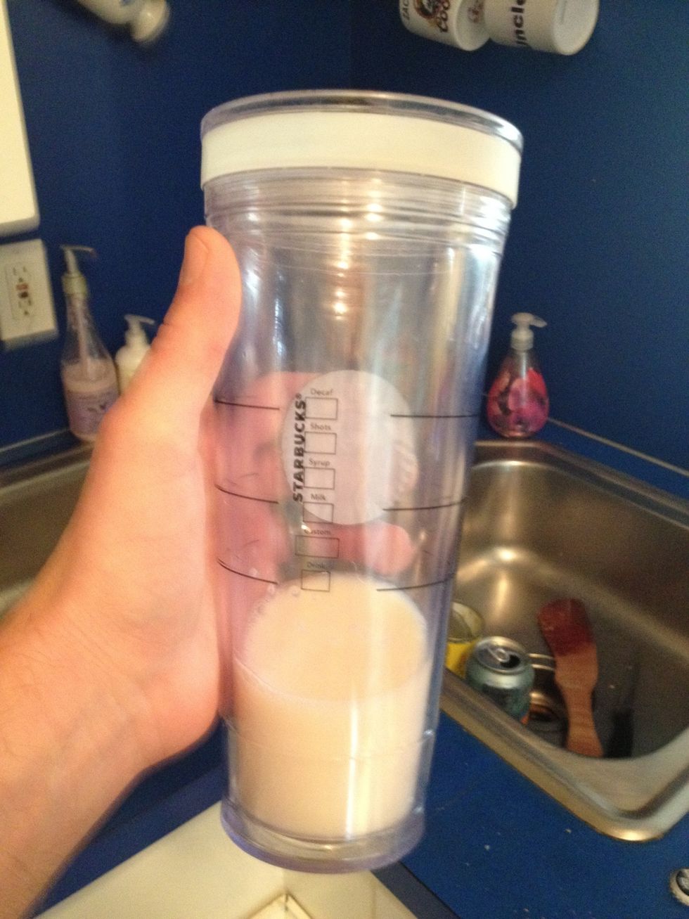 Add milk.  I use fat free.