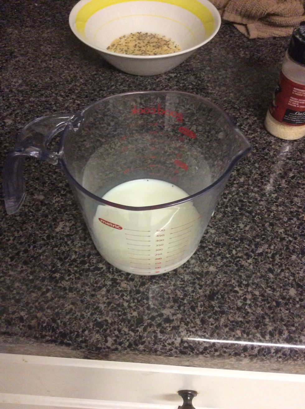 Add milk to spices, stir well, add salt if needed.