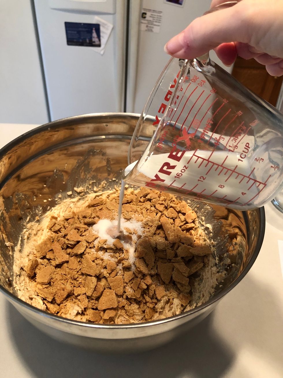 Add milk.