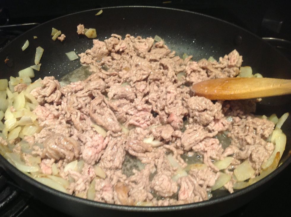 Add mince and cook until browned