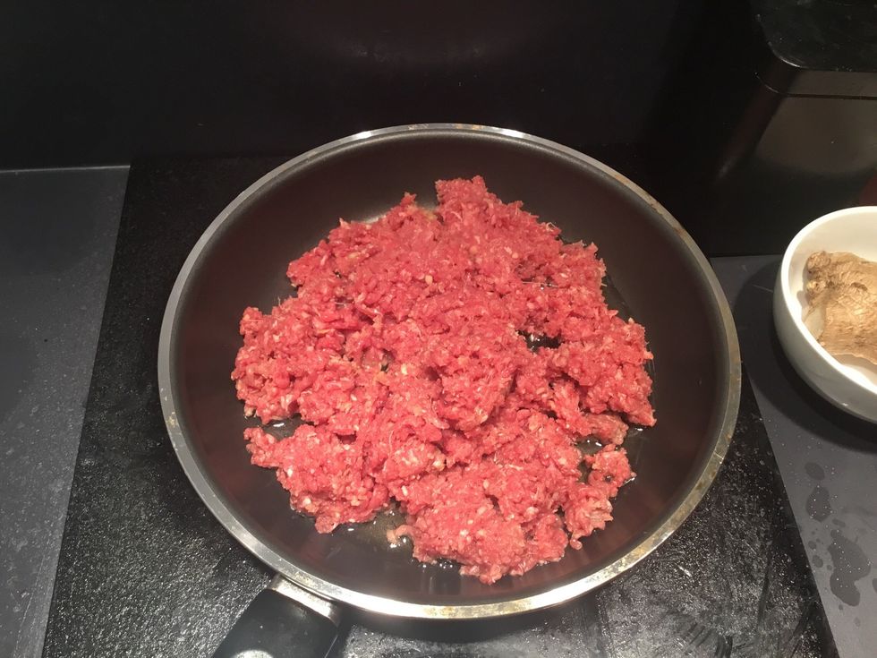 Add mince. I have only a small pan so I had to cook in 3 batches.