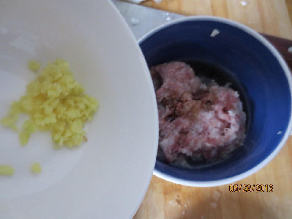 Add minced ginger not too much or you'll get a mouthful of ginger!