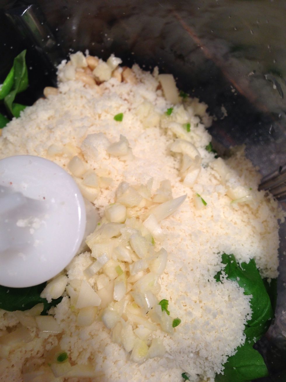 Add minced or chopped garlic