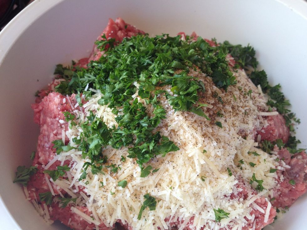 Add minced parsley