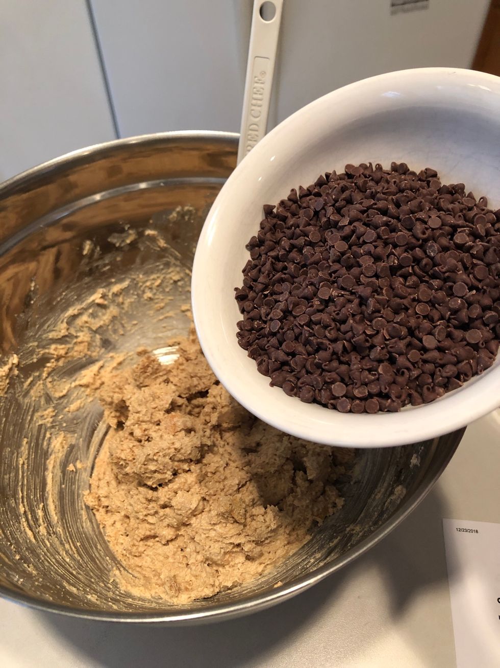 Add mini chocolate chips.