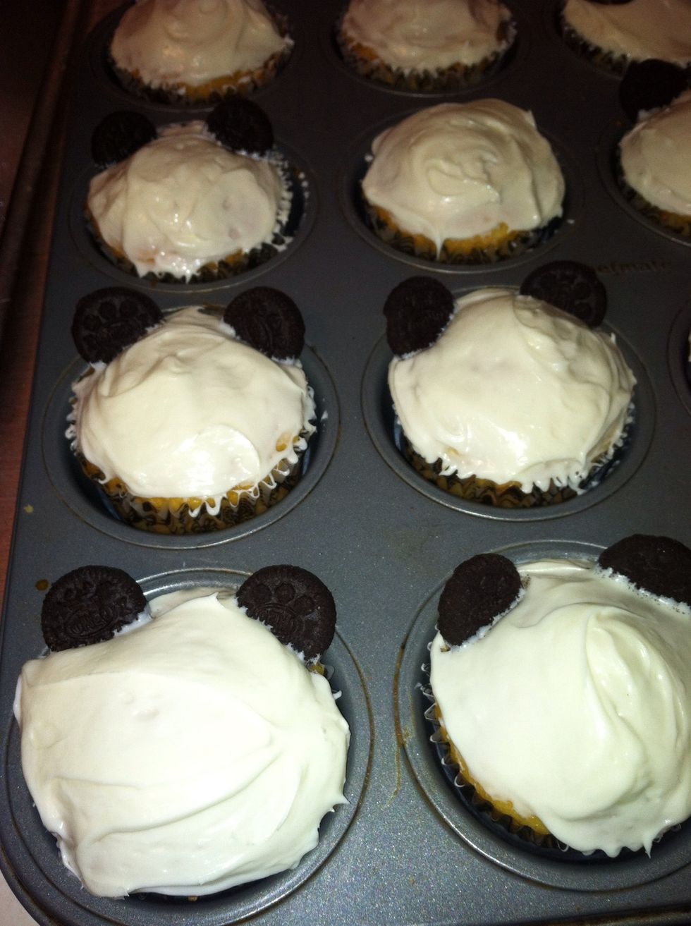 Add Mini Oreos for the ears