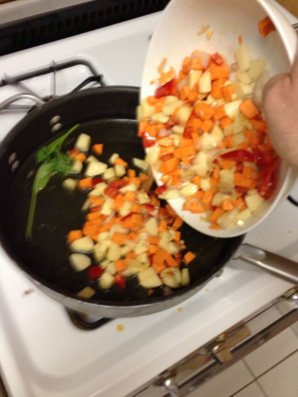 Add mixture