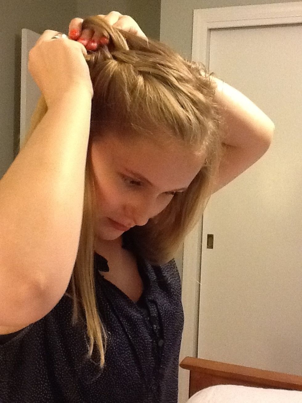 Add more hair to the left section of hair.