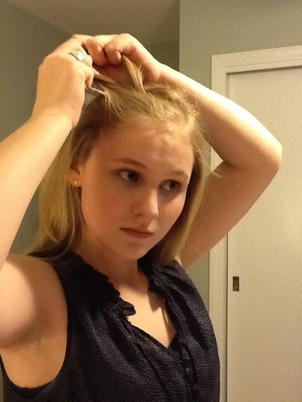 Add more hair to the left section.