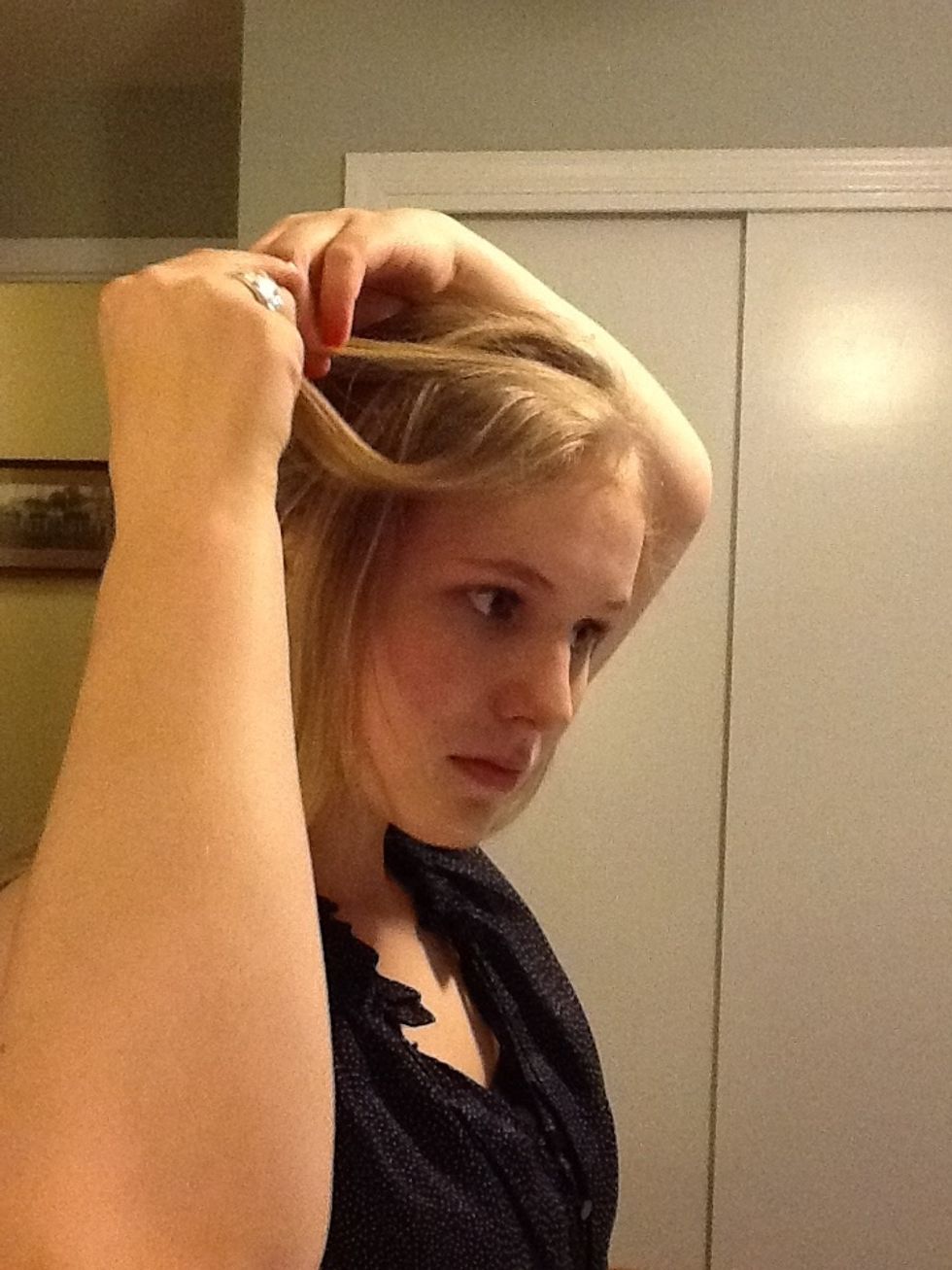 Add more hair to the right section.