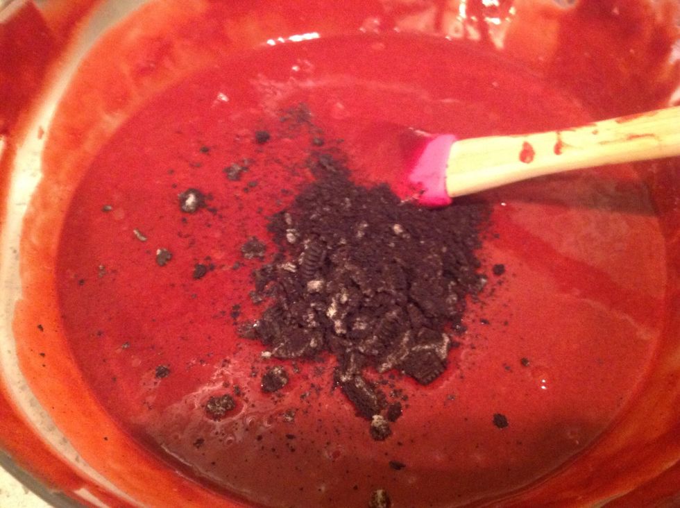 Add more oreo crumbs if you like.