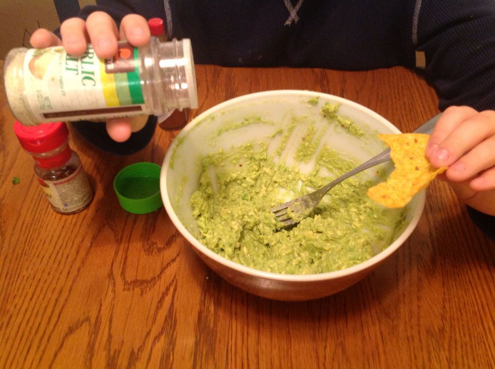 Add more seasonings to ones taste.