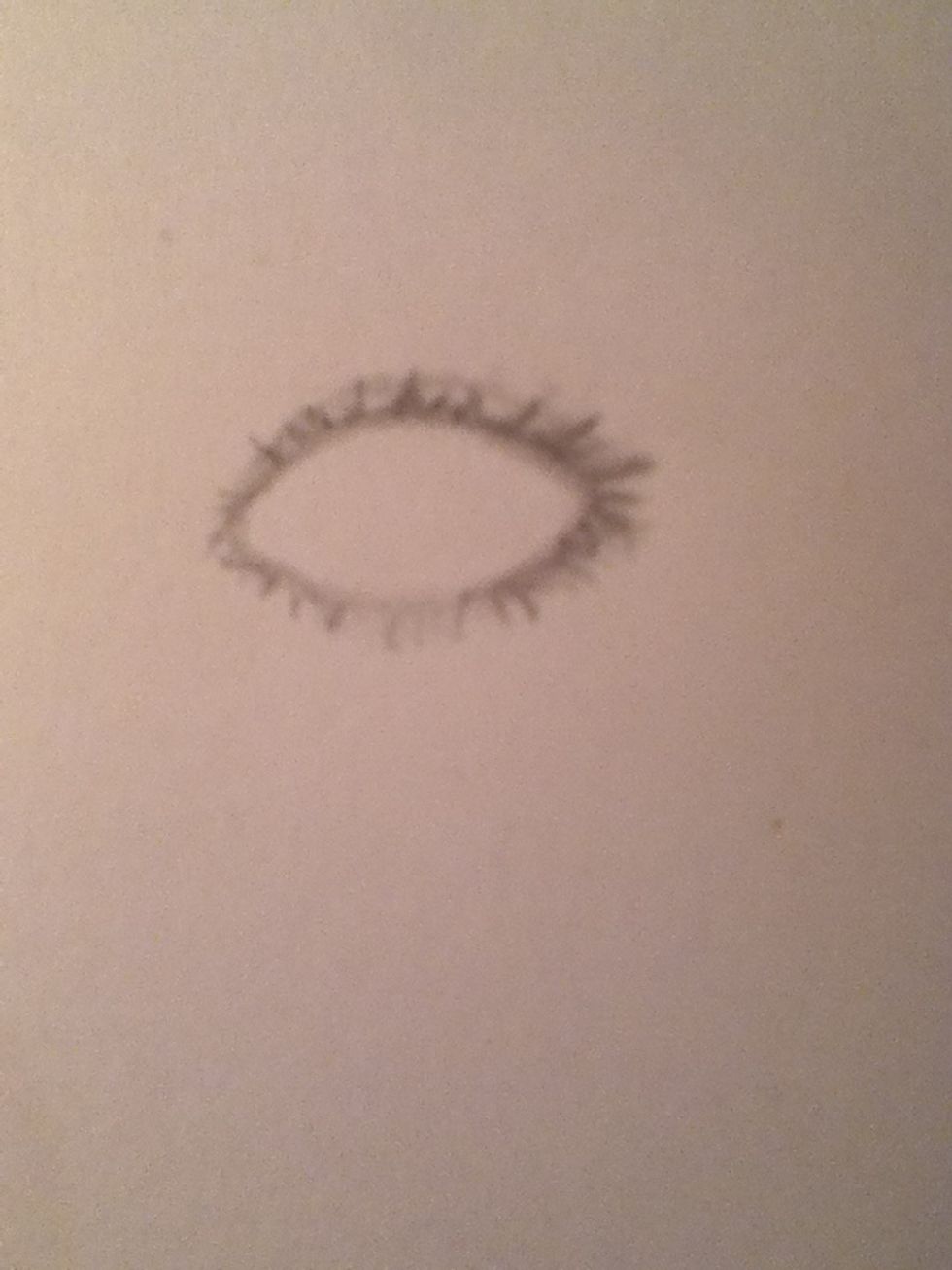 Add more short lines for the top eyelashes