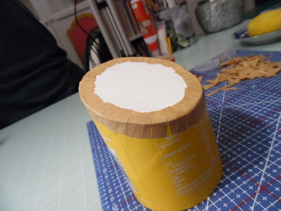 Add more strips to completely cover the joint. Leave to thoroughly dry out. As the Gumstrip dries it shrinks slightly, pulling everything snugly together.