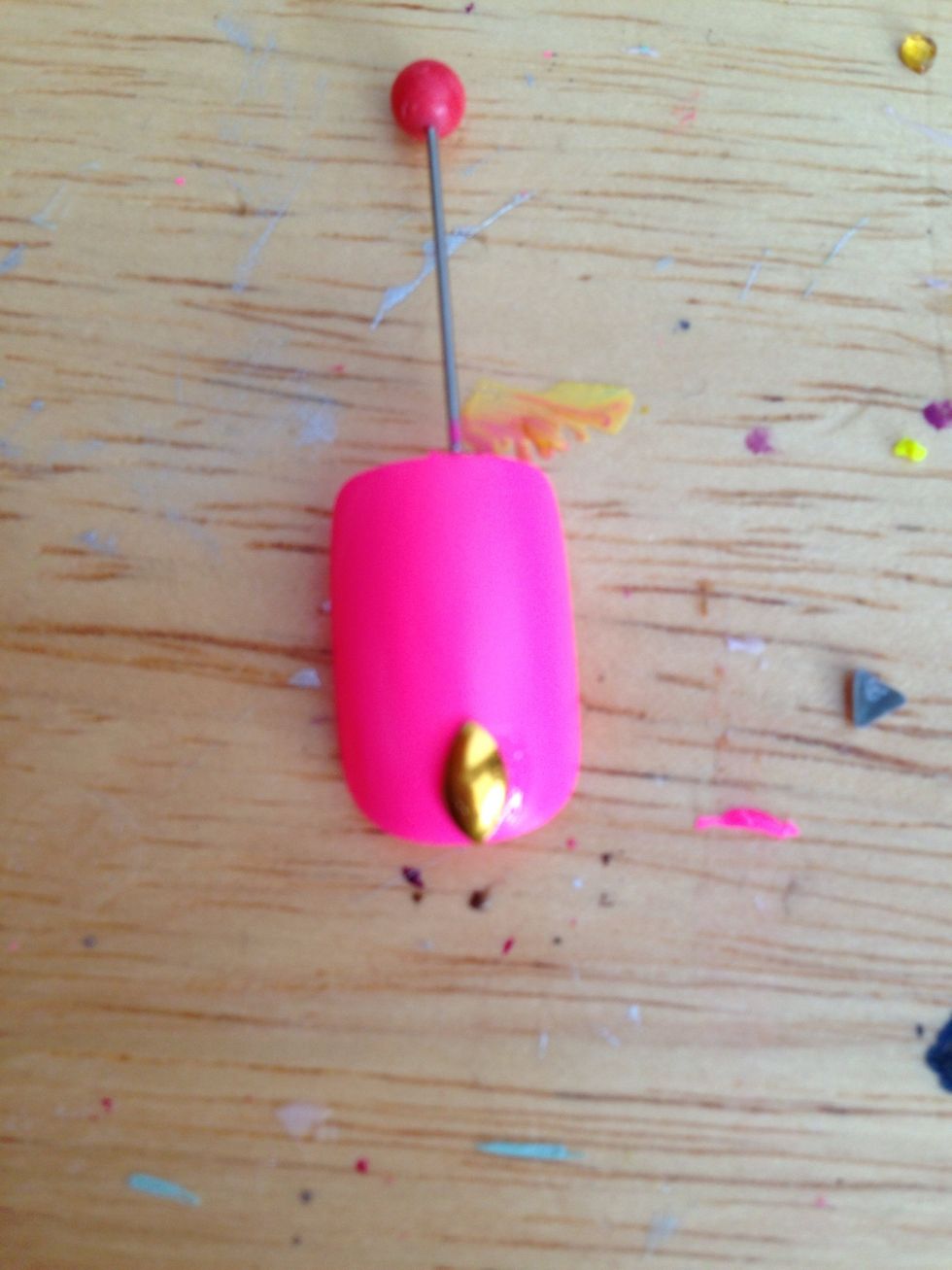 Add nail decorations with Precise glue :)