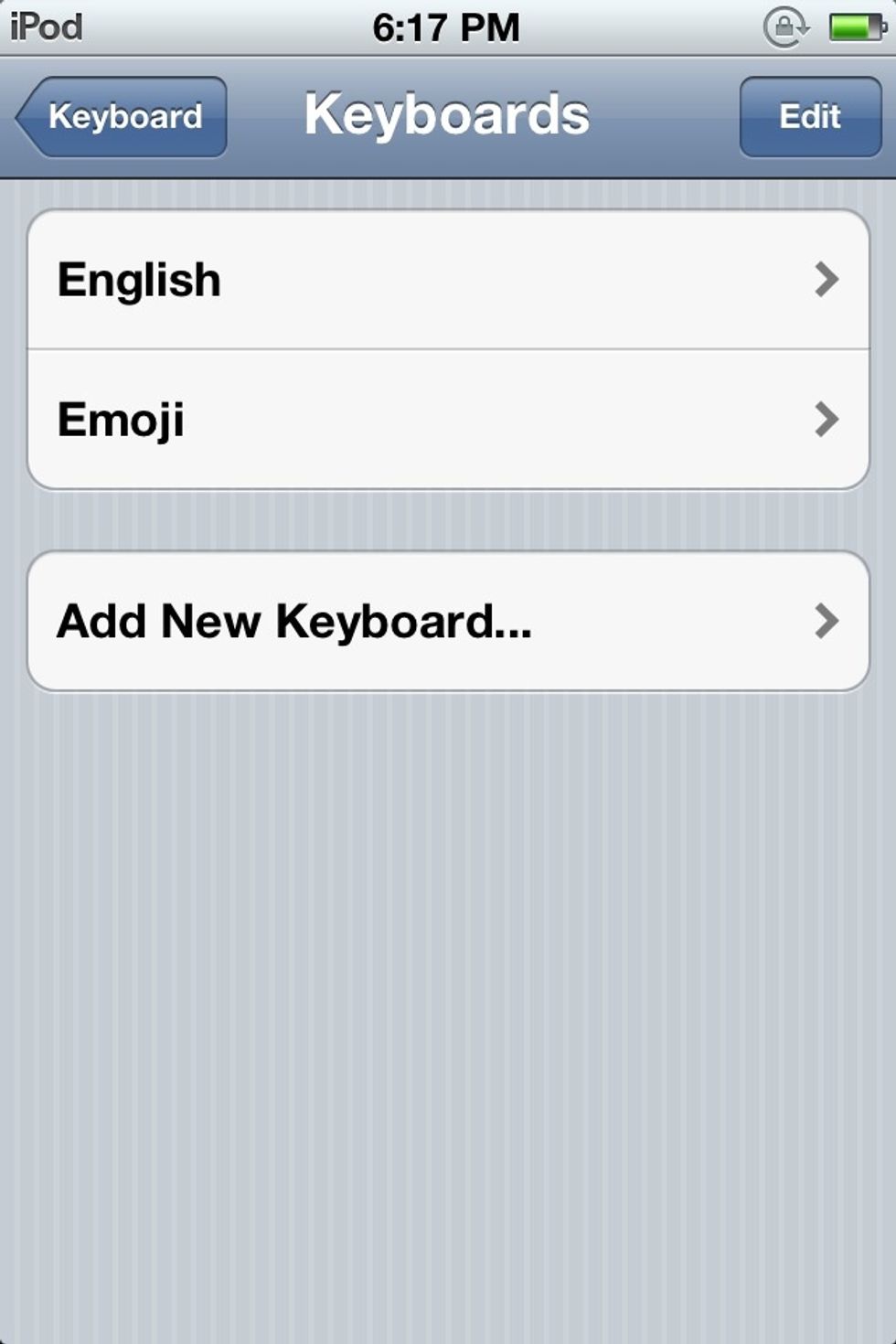 Add new keyboard...