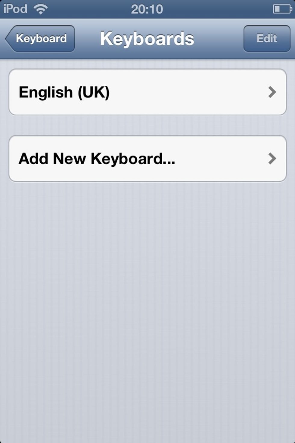 'Add new keyboard...'...