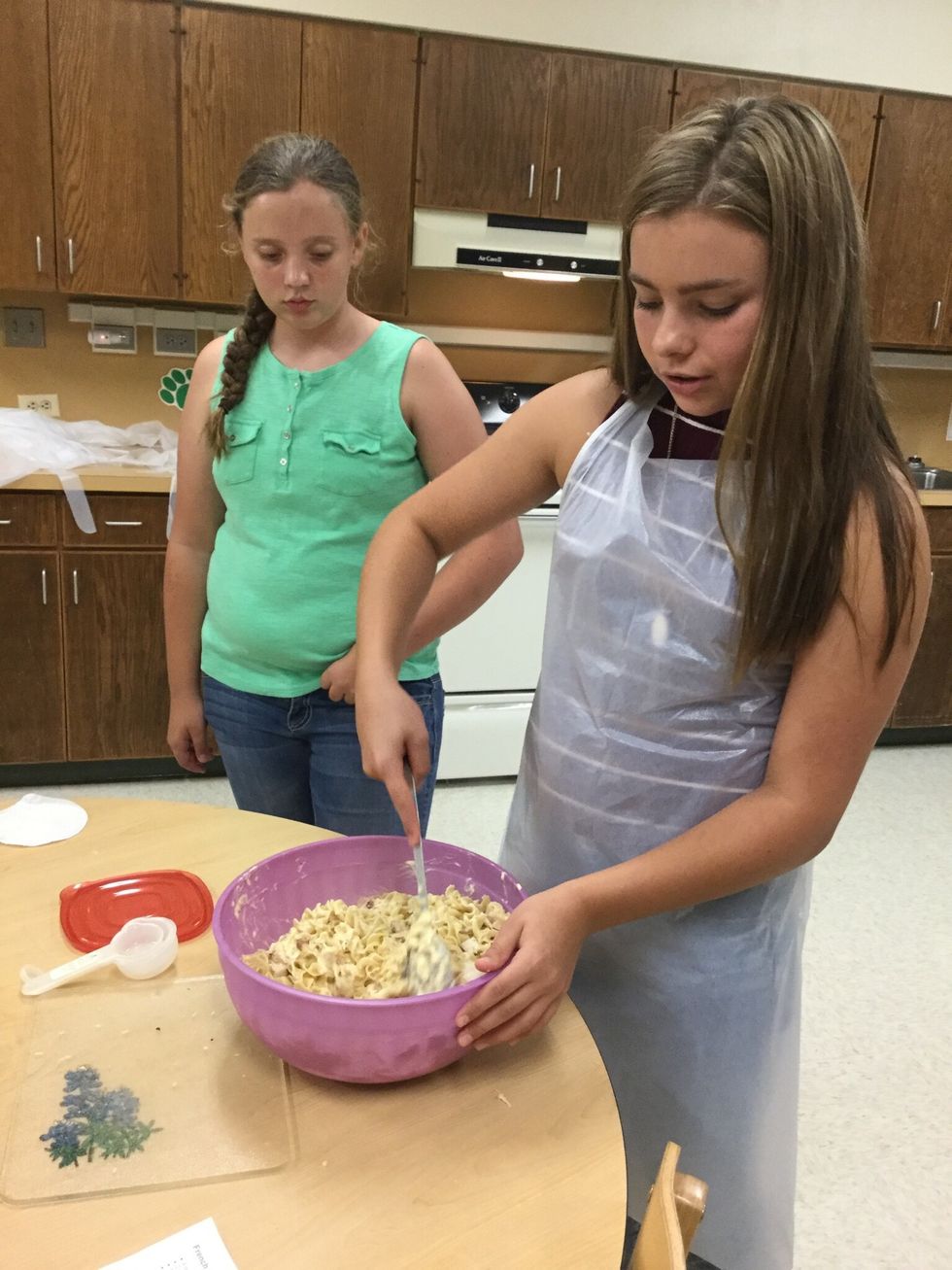 Add noodles to sauce...