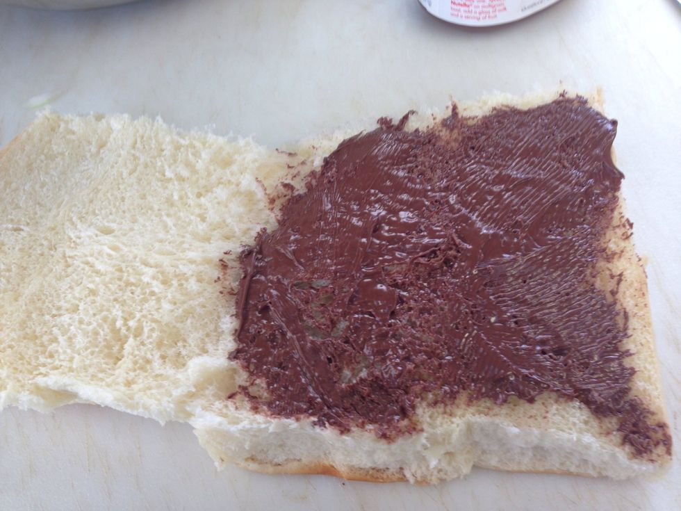Add Nutella in one side. If you like it sweeter you can add Nutella on both side\ud83d\ude04