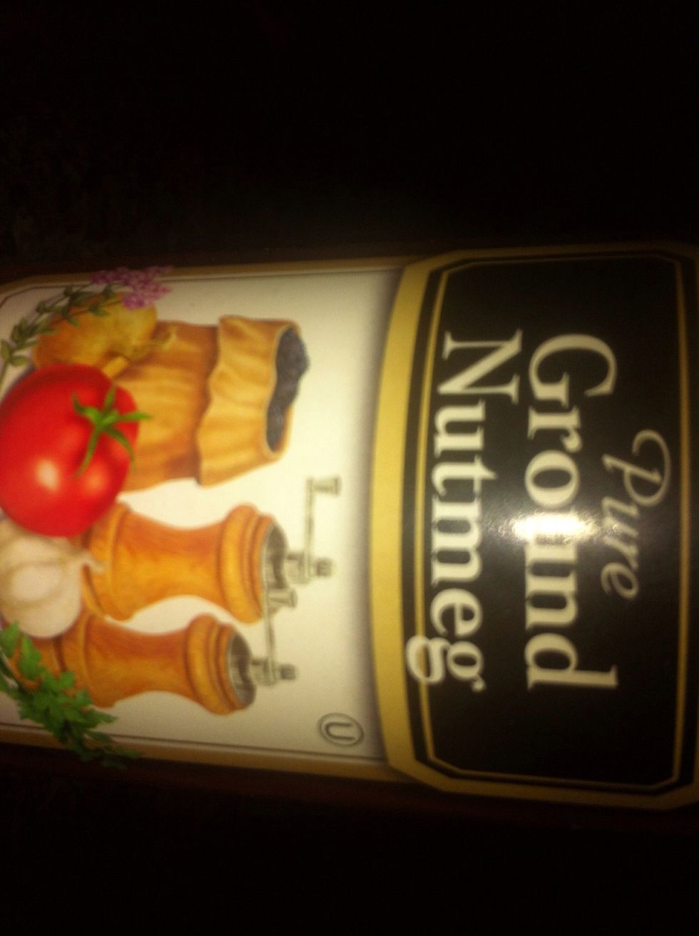 Add nutmeg to meat mixture
