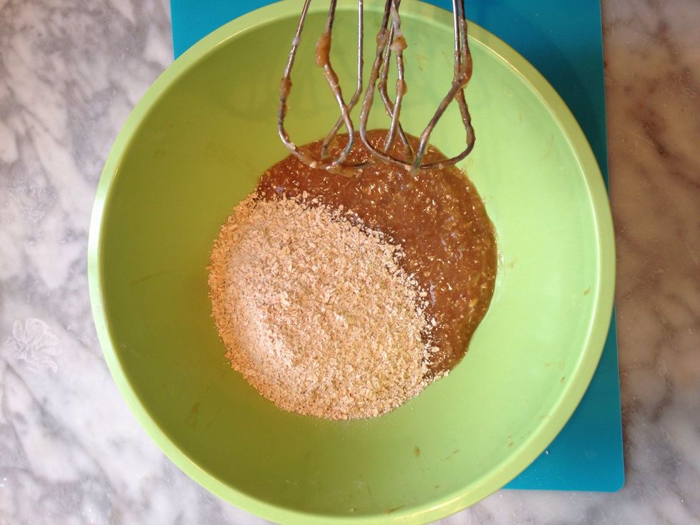 Add oat flour mix