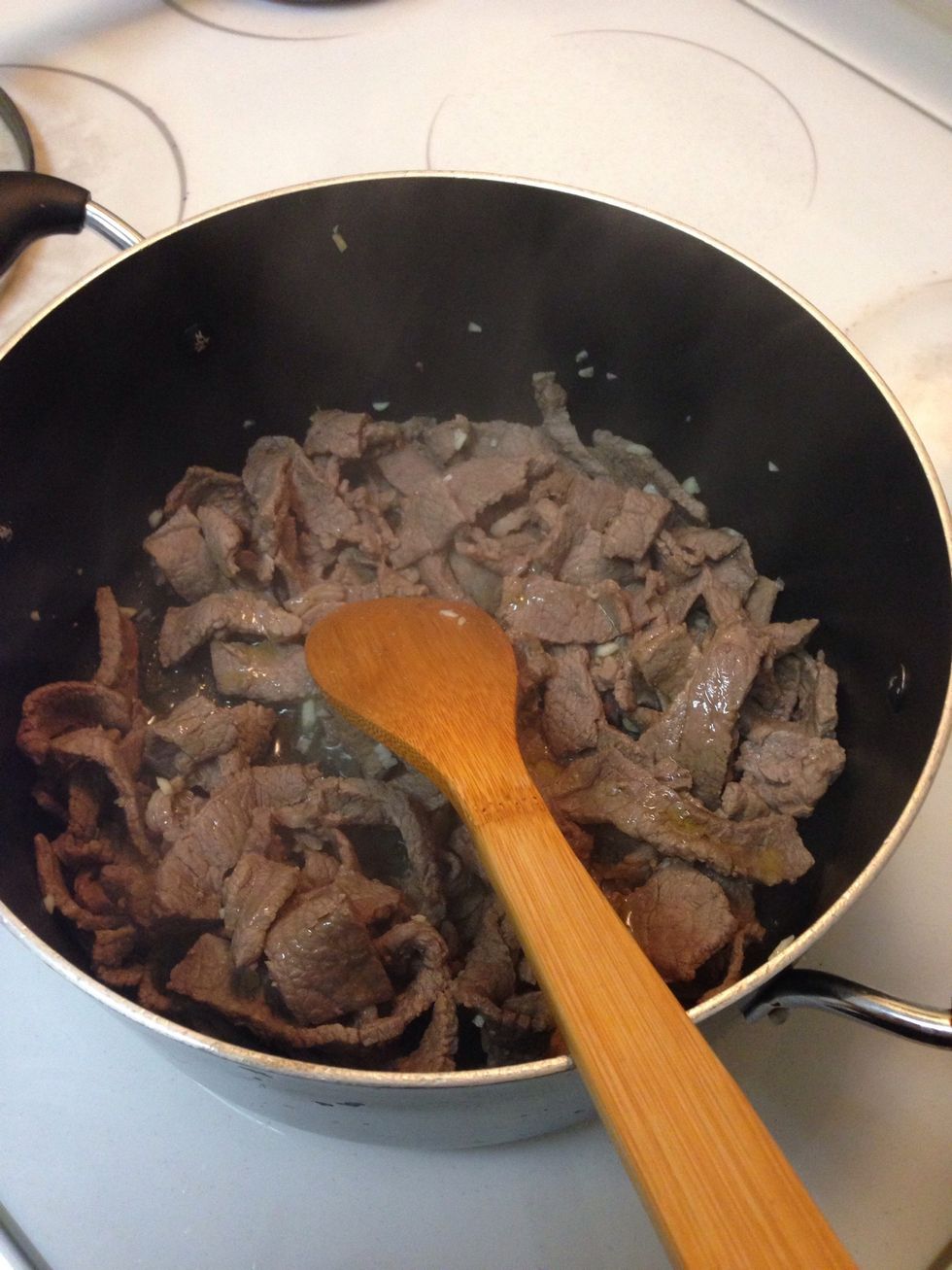 Add oil and let cook for another 5 mins or so until well done.
