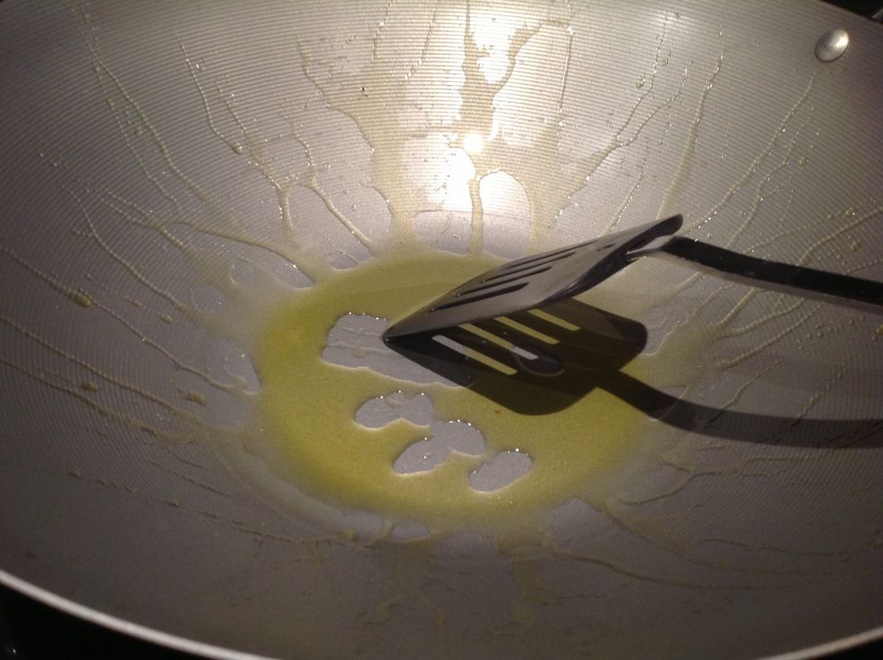 Add oil and push up the sides