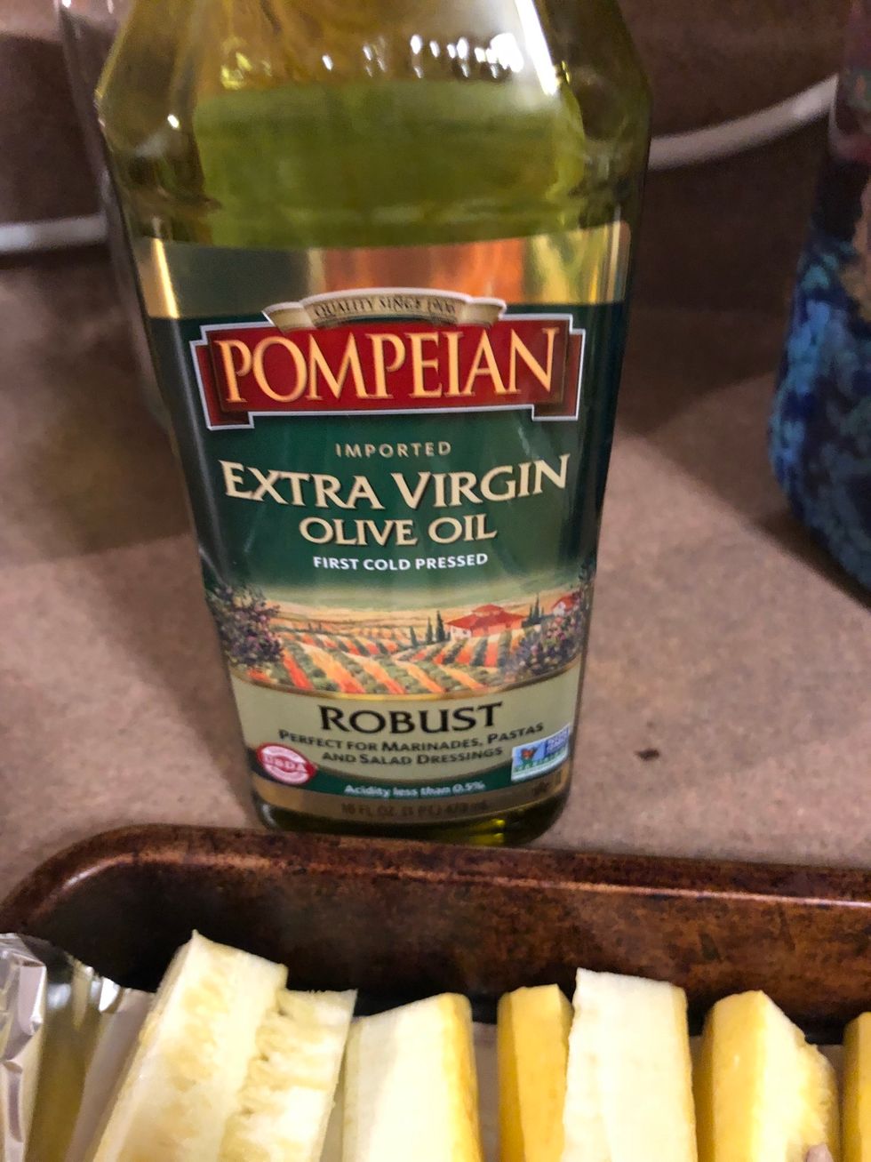 Add Oil on top of veggies