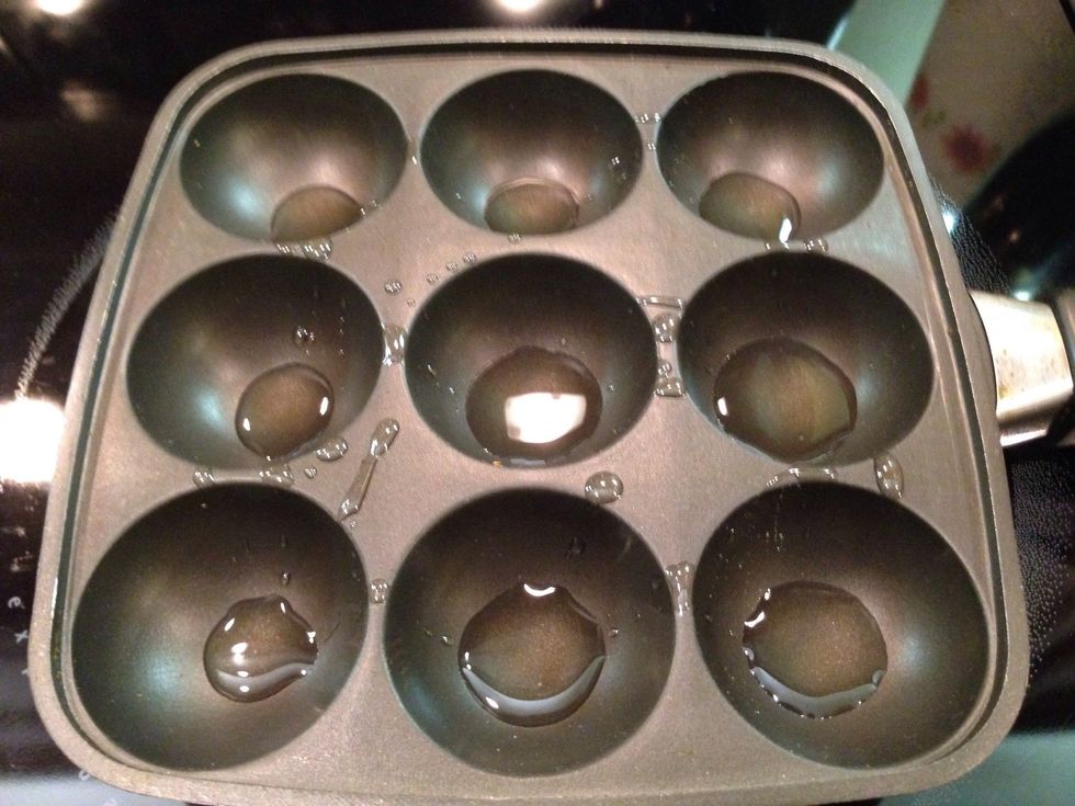 Add oil to hot pan.