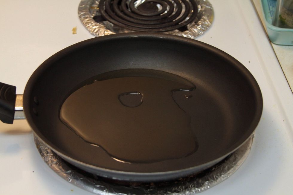 Add oil to pan
