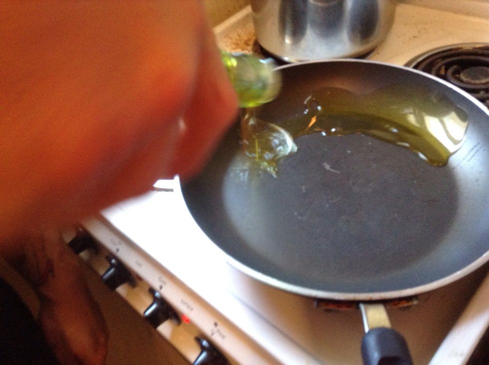 Add oil to pan